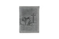 Men’s Tri-Fold Wallet with Cowboy Emboss ABMWVT 04: Black