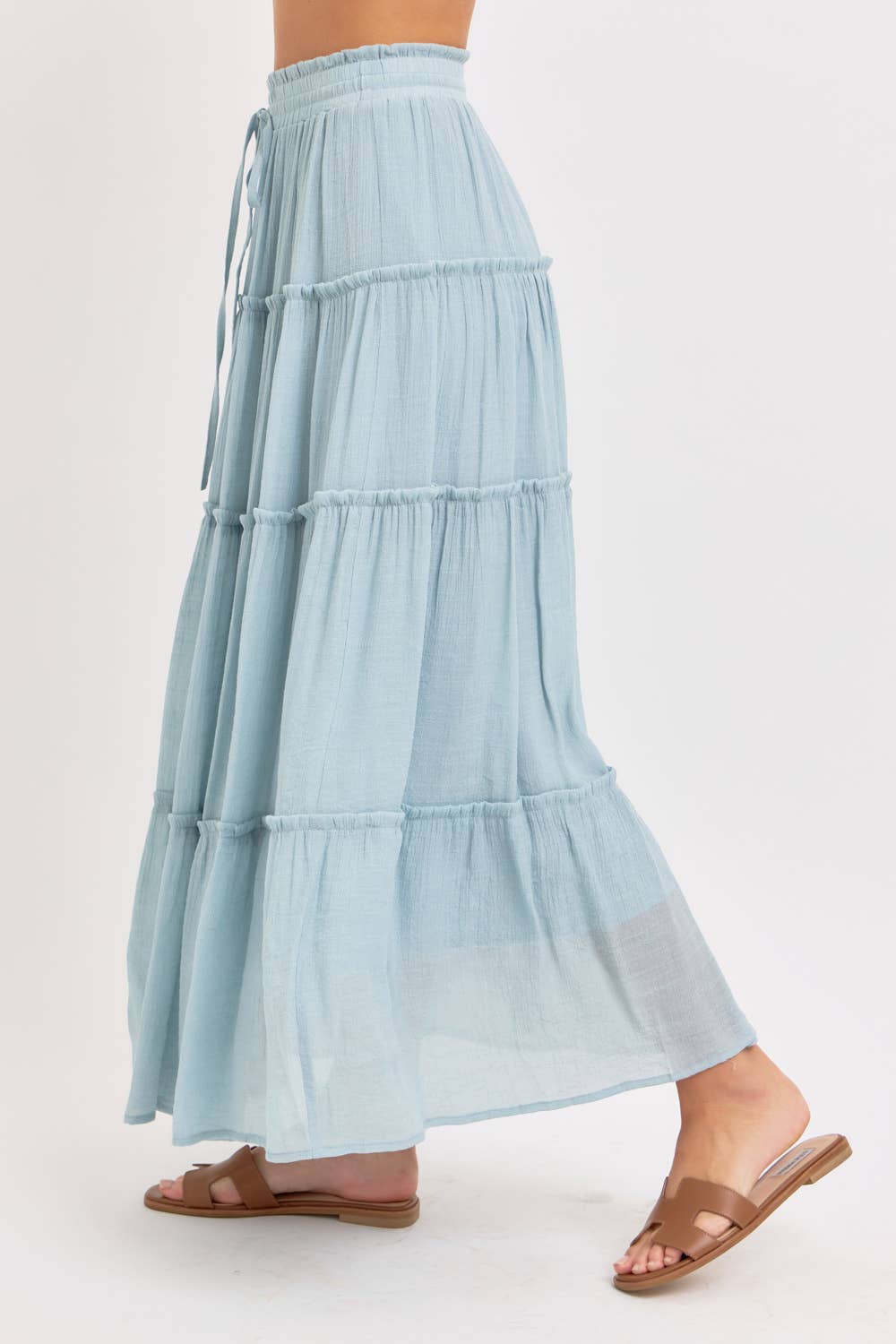 TIERED MAXI SKIRT