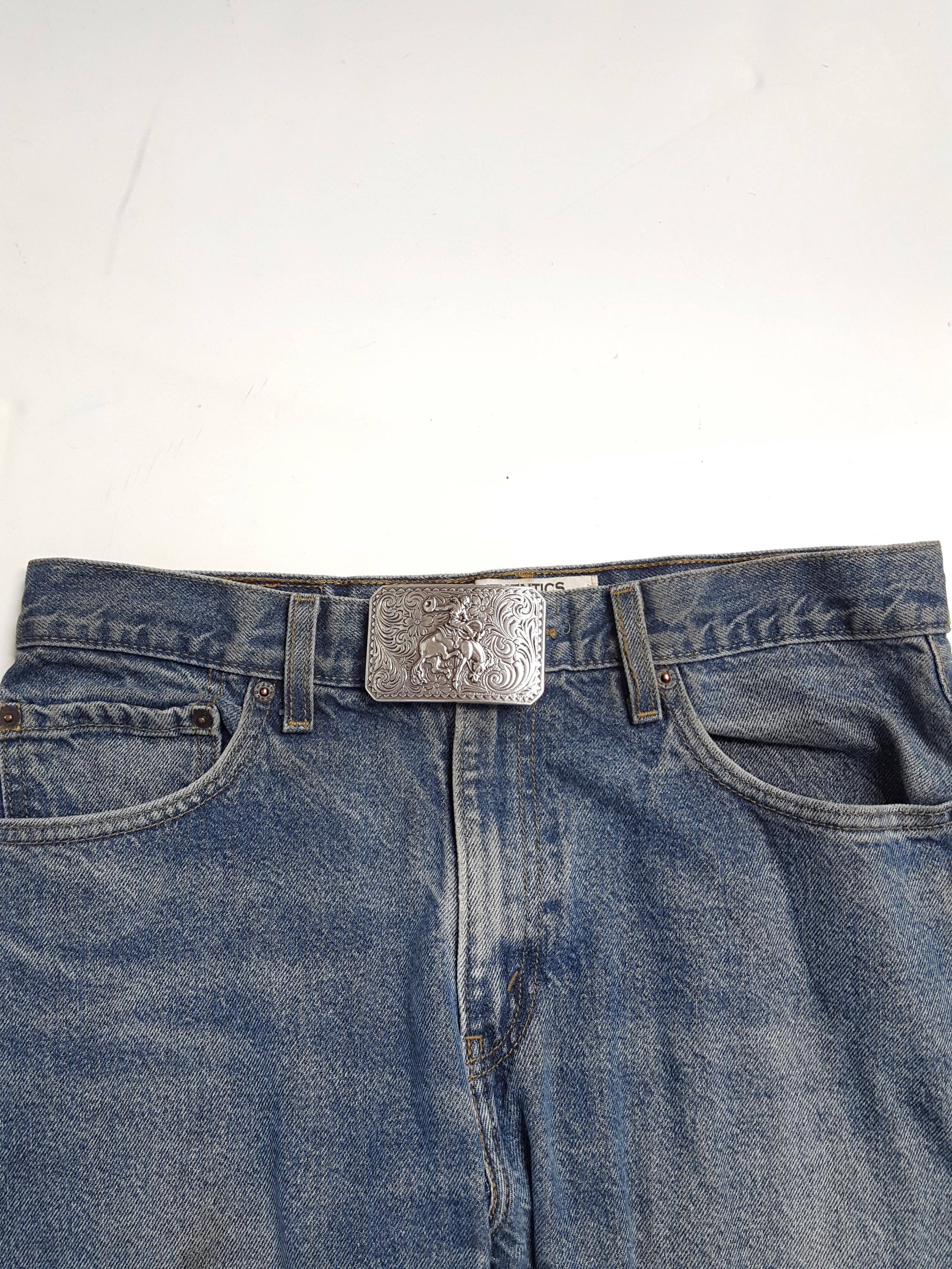 Buckle: Western Silver Rodeo Belt Buckle
