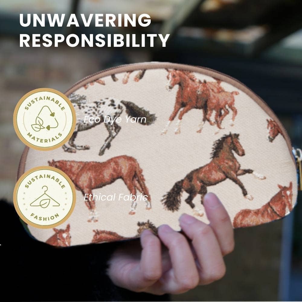 Running Horse Cosmetic Make Up Bag