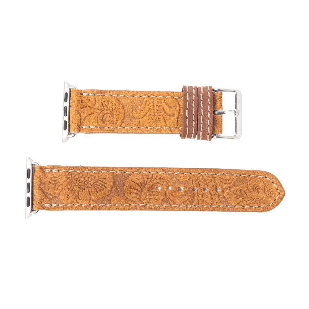 Saddleback Trail Watch Band in Brown: Brown