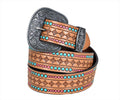 Western Geometric Tooled Belt