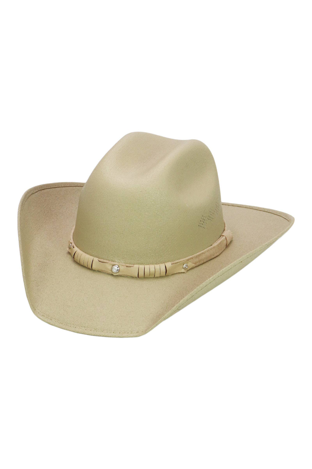 Kids Side Vent Cutter Crown Elite Cowboy Hat: BLACK / ONE SIZE