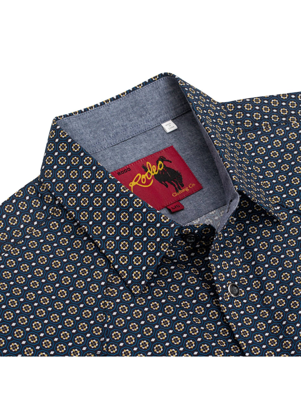 Men's Western Pearl Snap Print Shirt