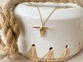 Longhorn Necklace: Gold