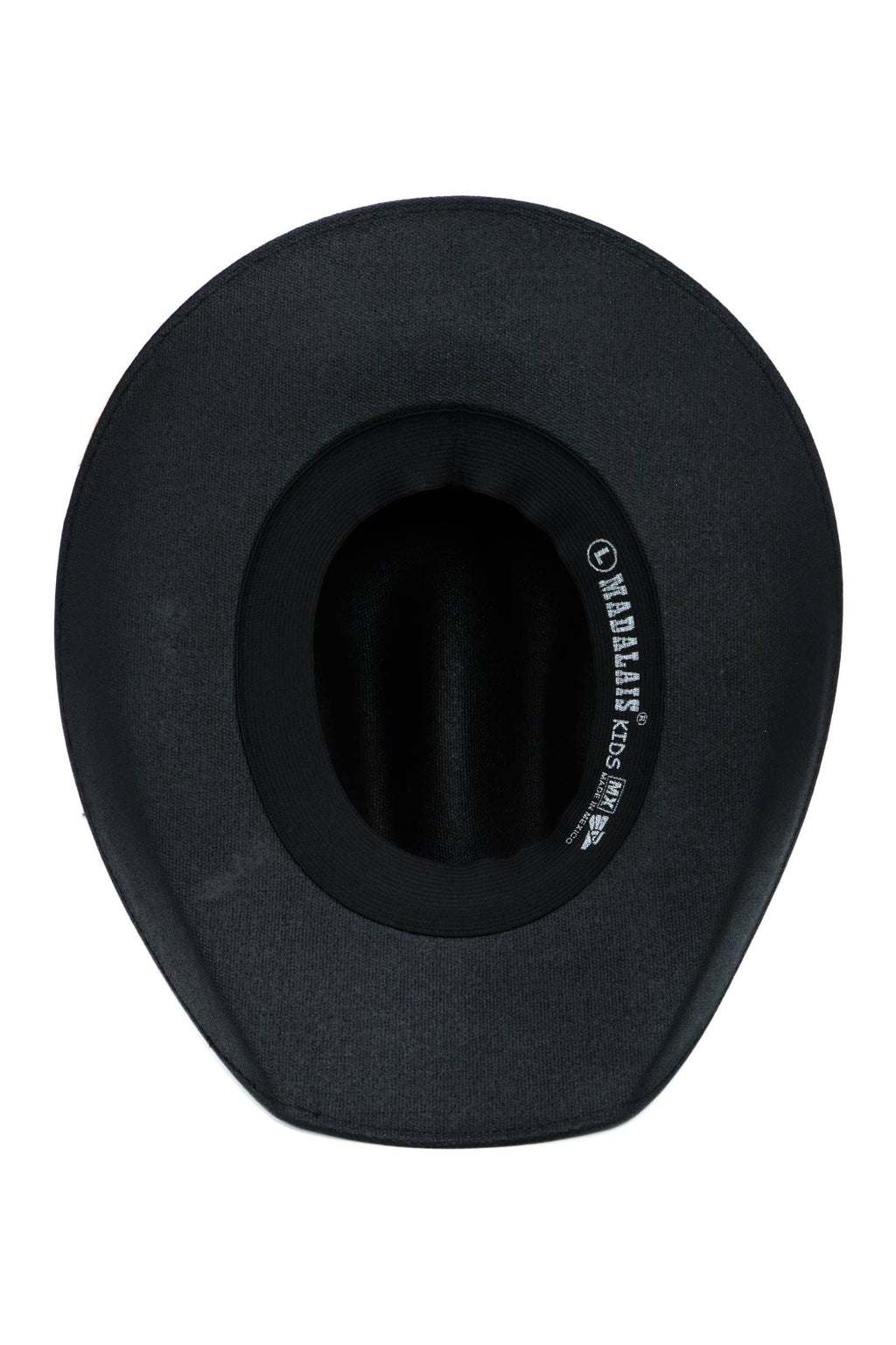 Kids Side Vent Cutter Crown Elite Cowboy Hat: BLACK / ONE SIZE