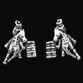 Barrel Racer Earrings in Cowboy Hat Gift Box