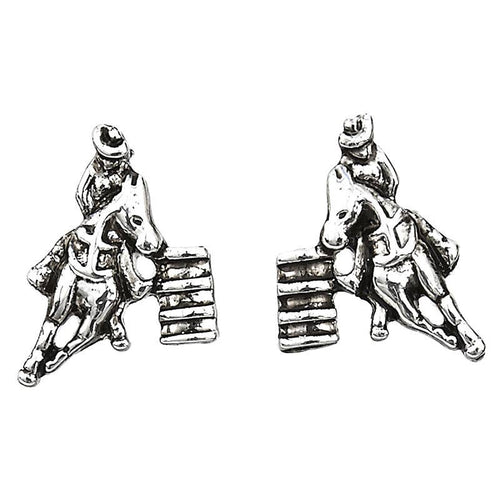 Barrel Racer Earrings in Cowboy Hat Gift Box