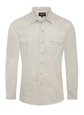 Men's Western Solid Twill Shirt