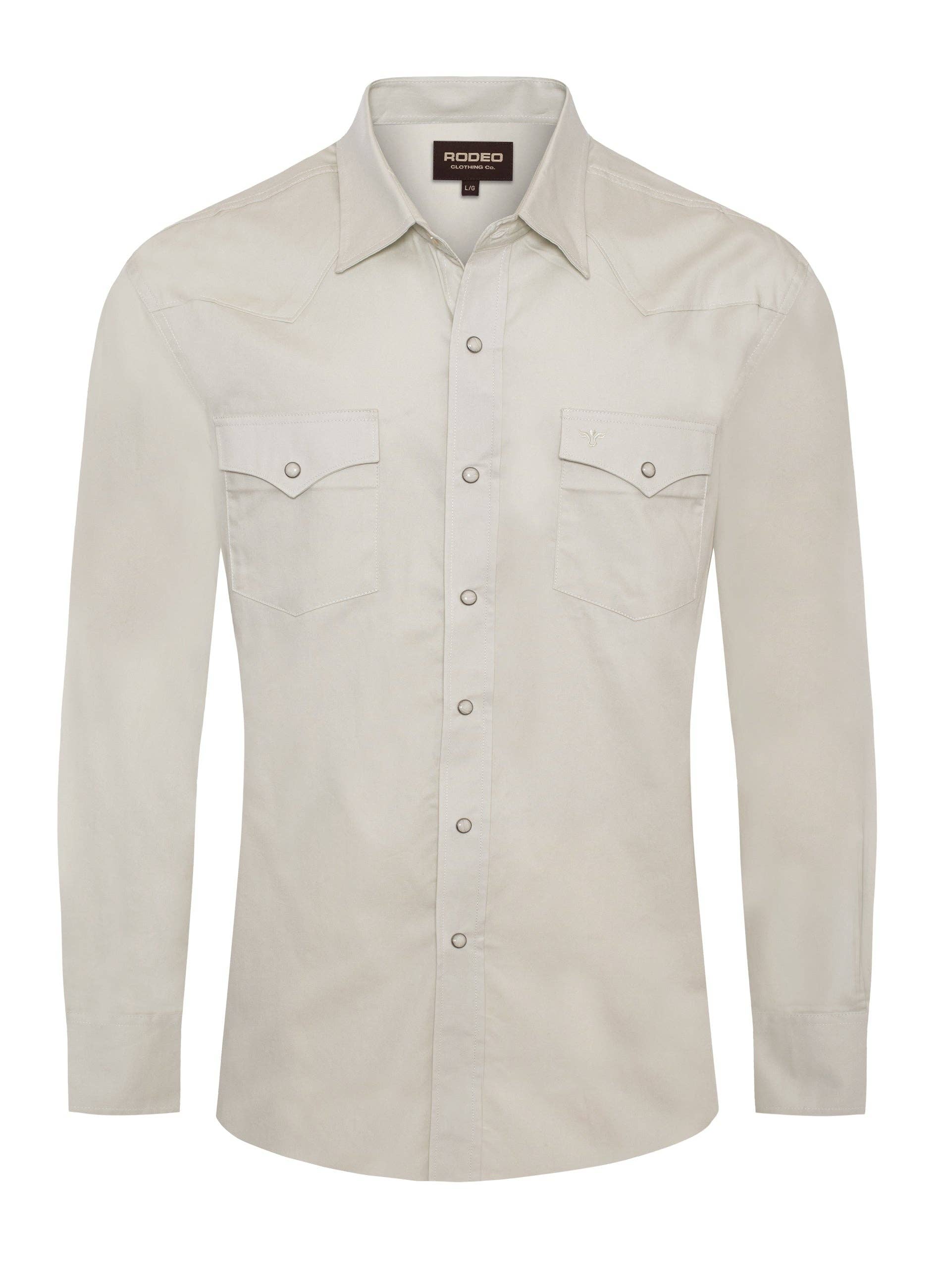 Men's Western Solid Twill Shirt