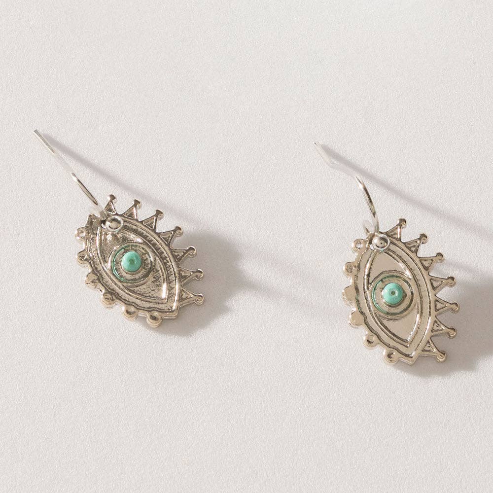Turquoise Trails & Silver Tales Set of 16 Earrings: Single