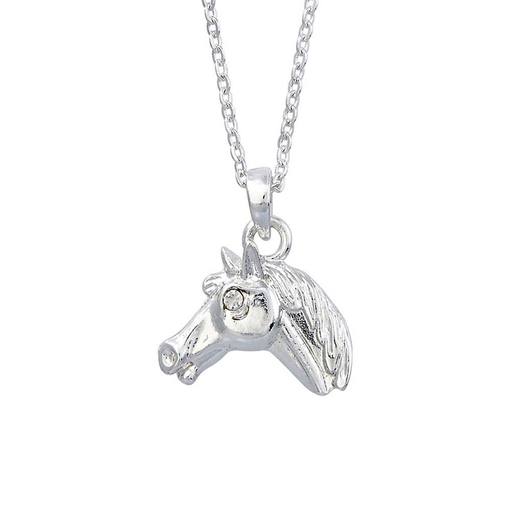 Horse Head Necklace in Cowboy Hat Gift Box