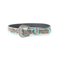 Jenson Hill Kid's Belt In Turquoise: Turquoise / Small