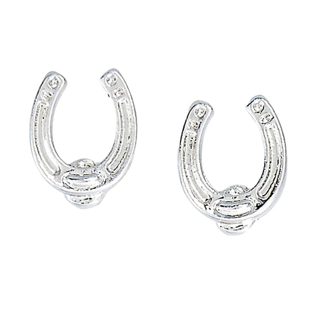 Horseshoe Earrings in Cowboy Hat Gift Box