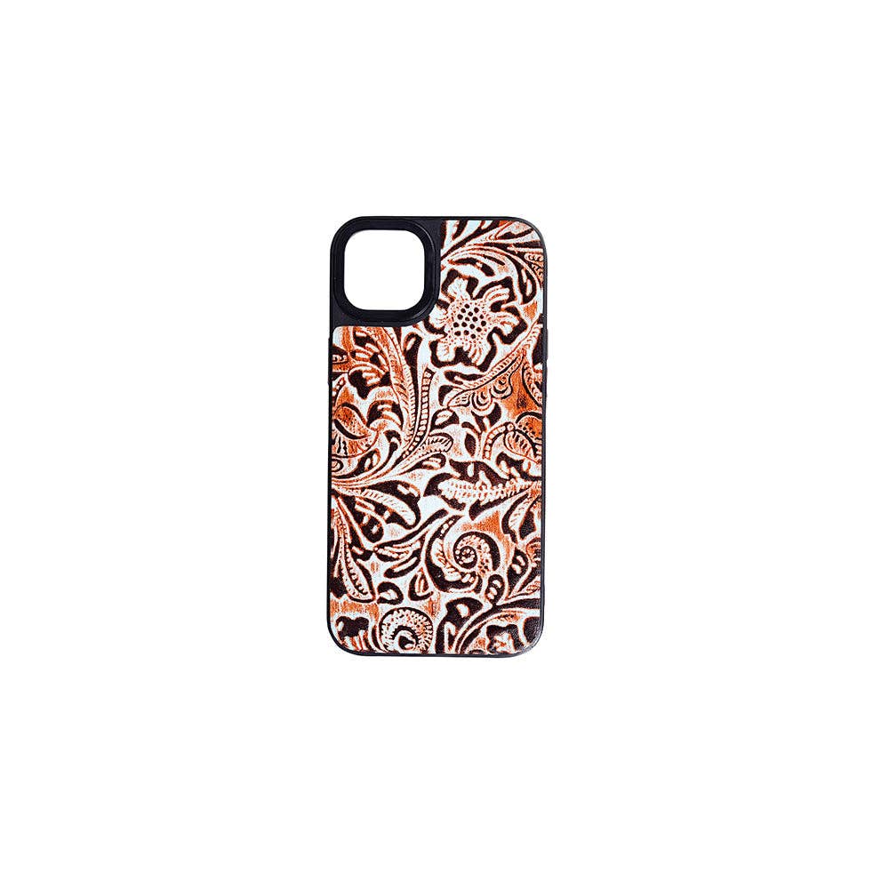 Falcon Trail Phone Case for iPhone 14 Plus: Turquoise-Embossed
