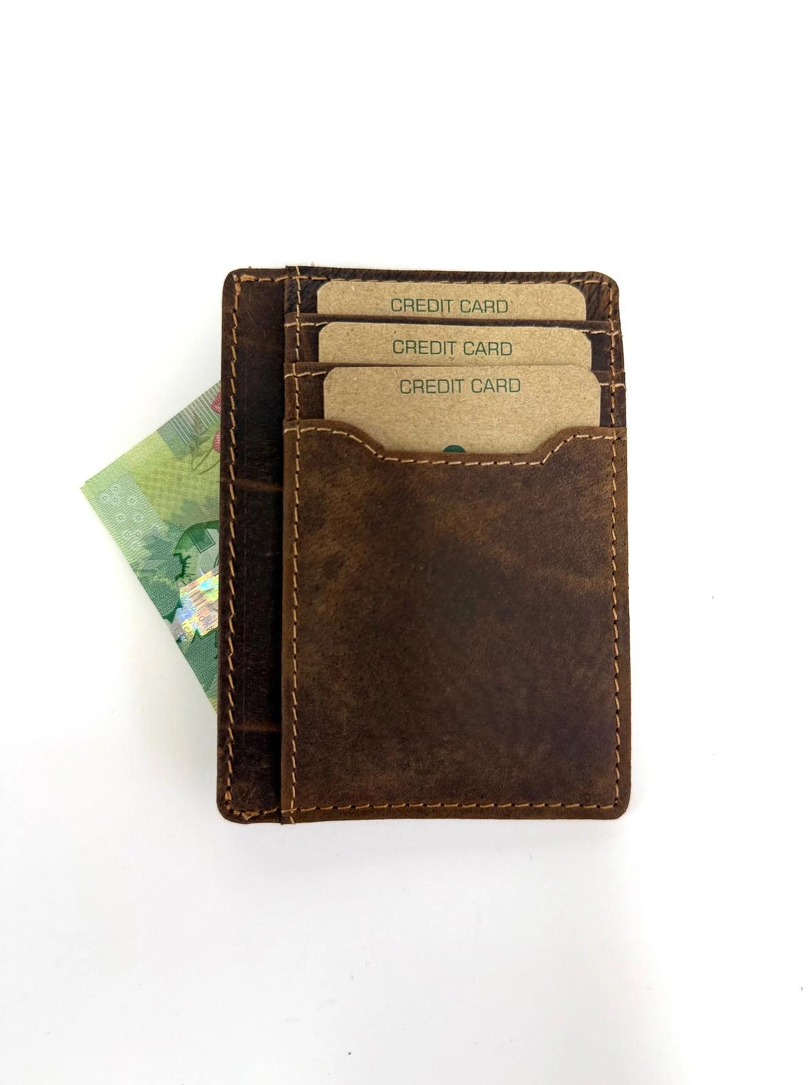 Greenwood Leather Card Case - Sandal
