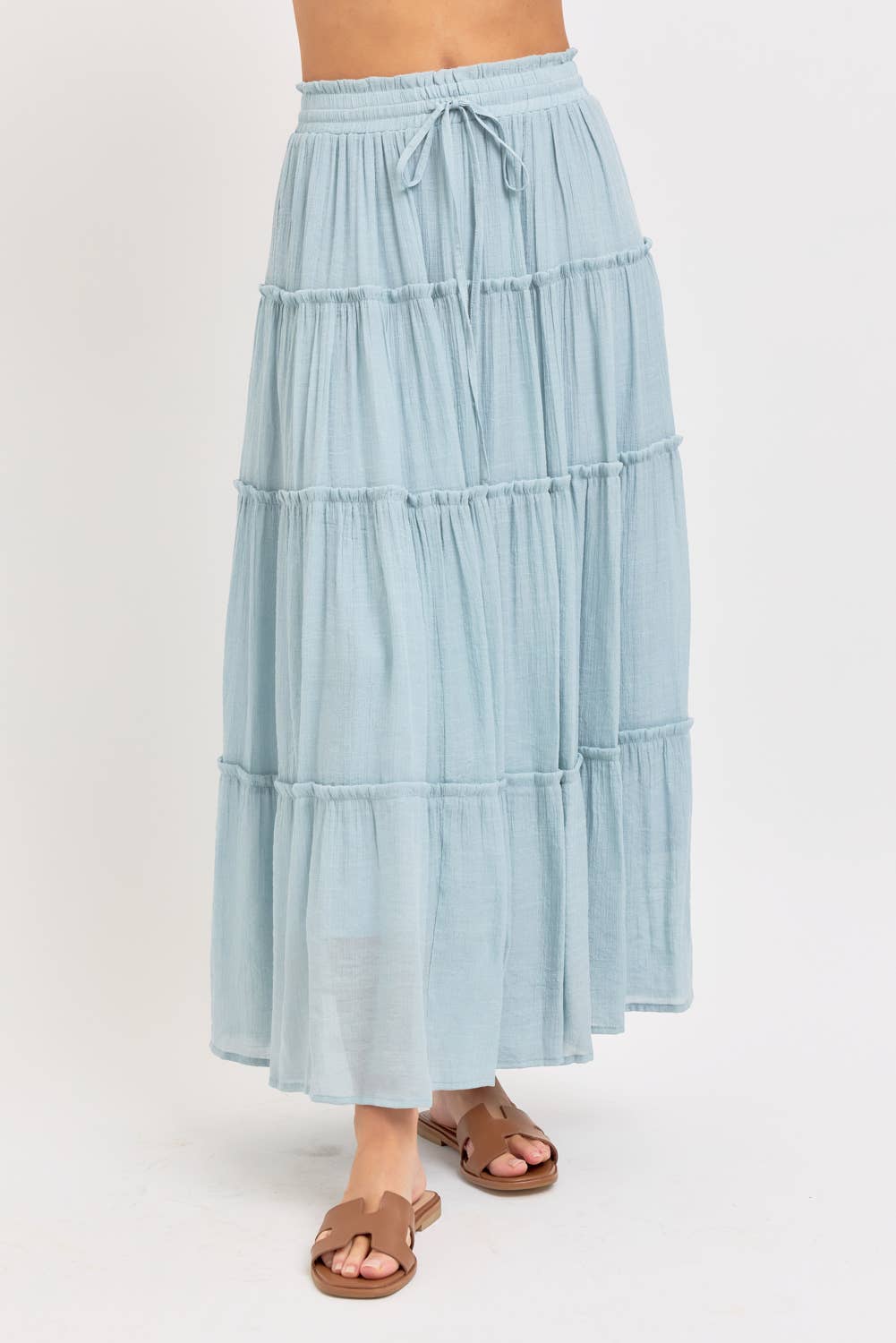 TIERED MAXI SKIRT