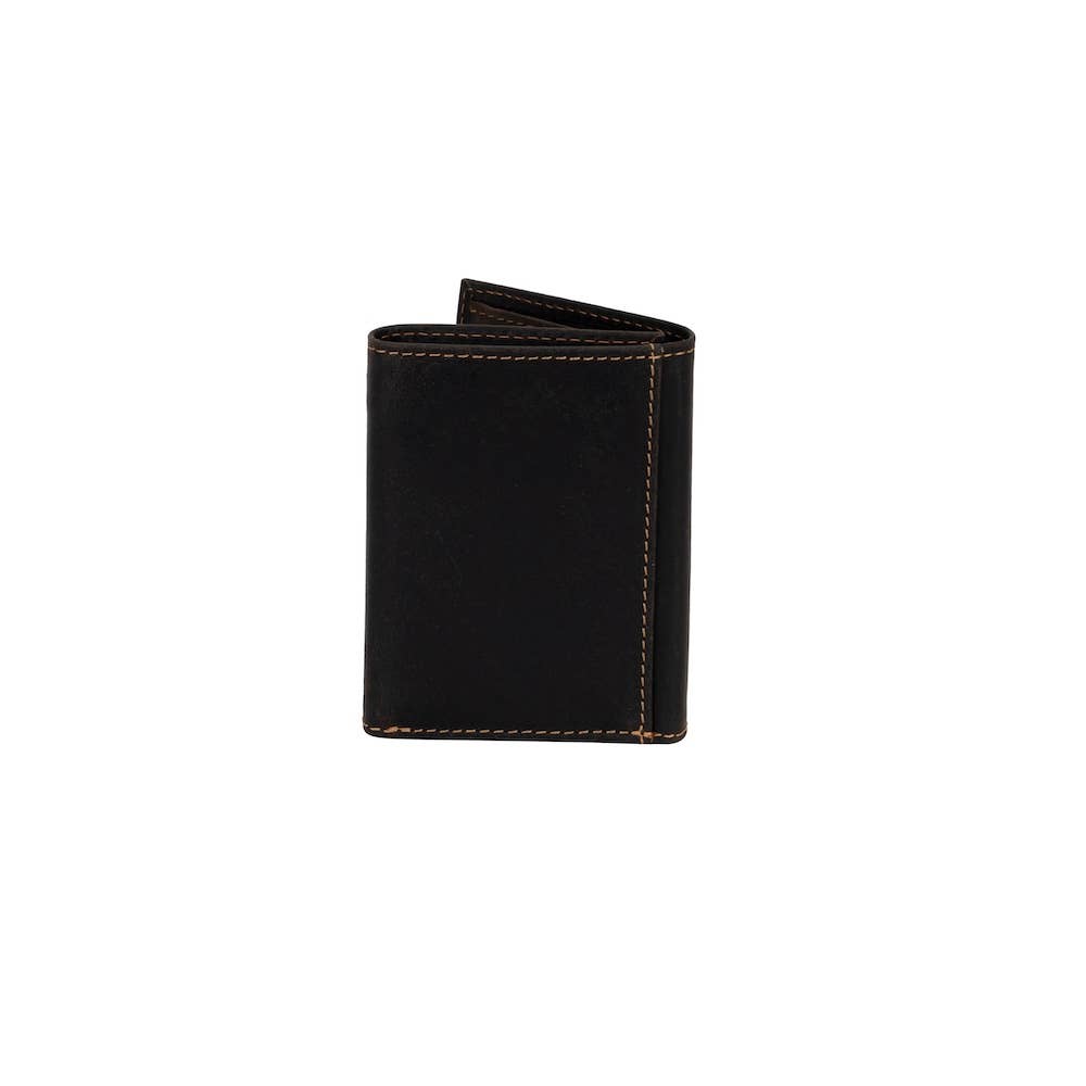 Men’s Tri-Fold RFID Leather Wallet Wellington: Sandal