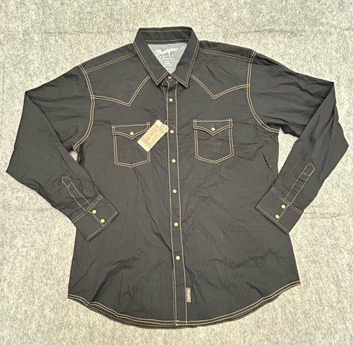 Wrangler Retro Premium Long Sleeve Shirt - Black