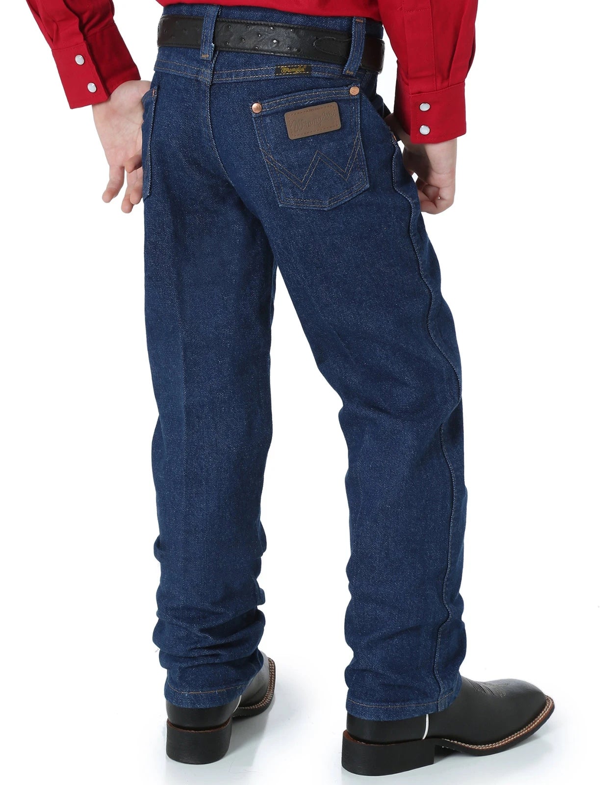 Wrangler Cowboy Cut Original Fit Boys 8-18 - Prewashed Indigo