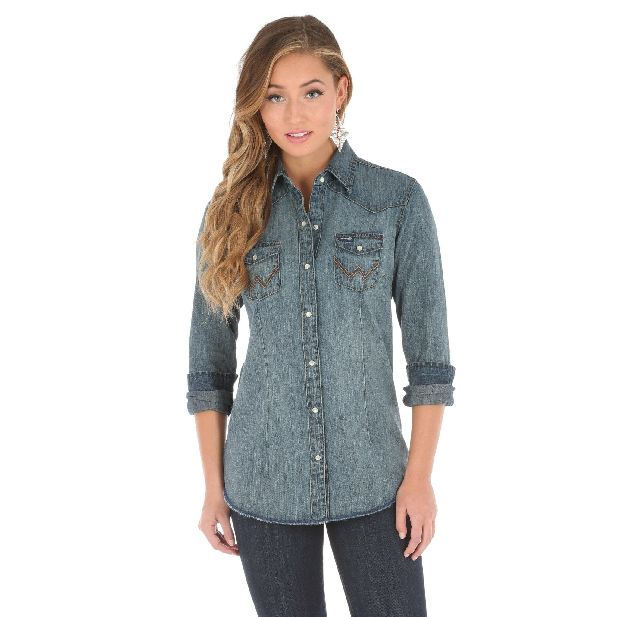Wrangler Western Fashion Top - Denim